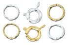 jump rings, split rings, spring rings